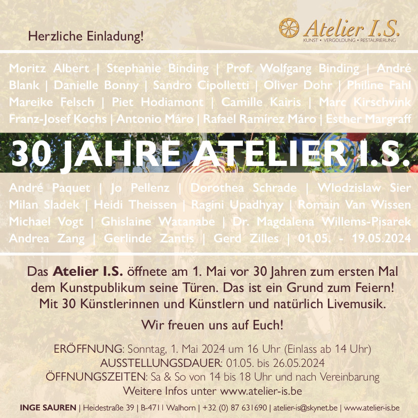 30 Jahre Atelier I.S. – 30 KünstlerInnen